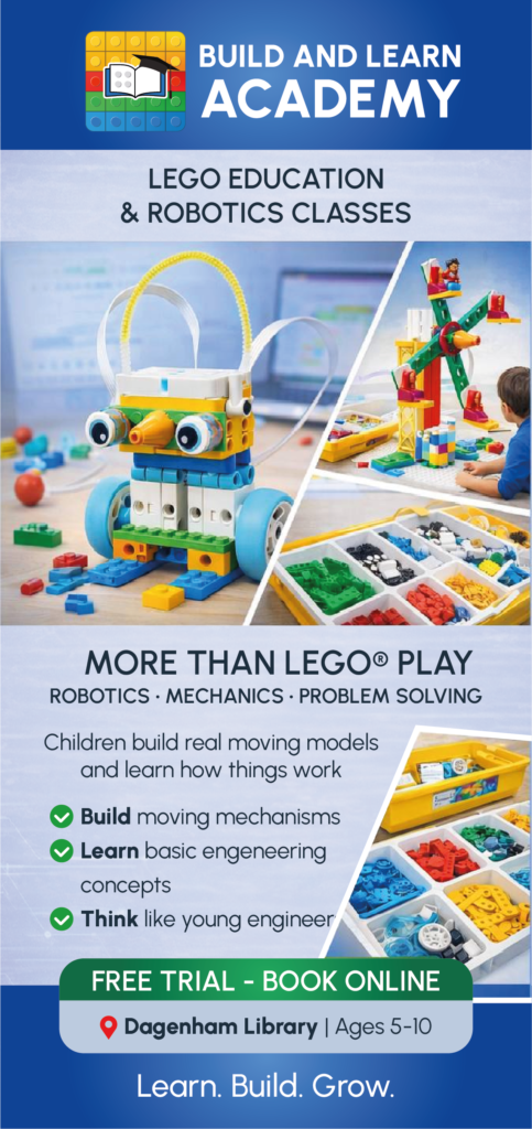 Флаер Free trial Build and Learn Academy