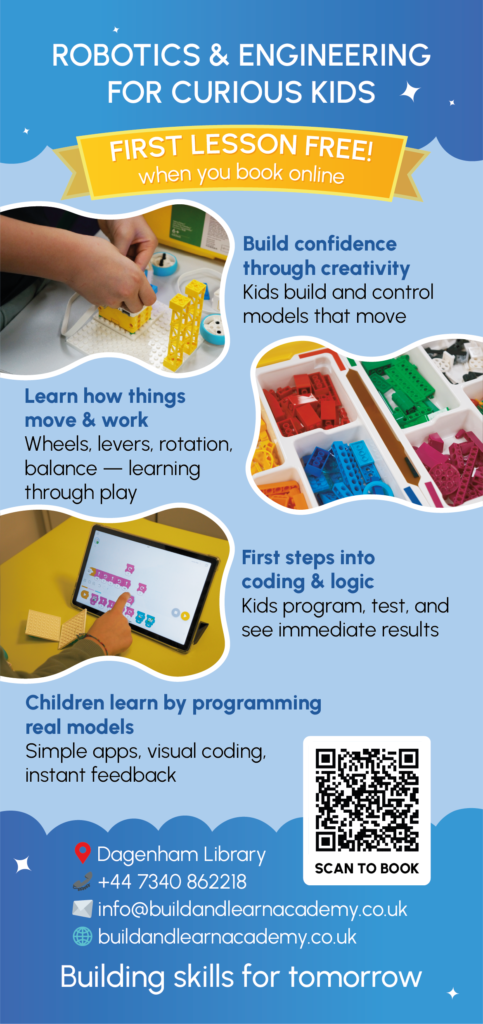 Флаер Hands-on STEM Build and Learn Academy