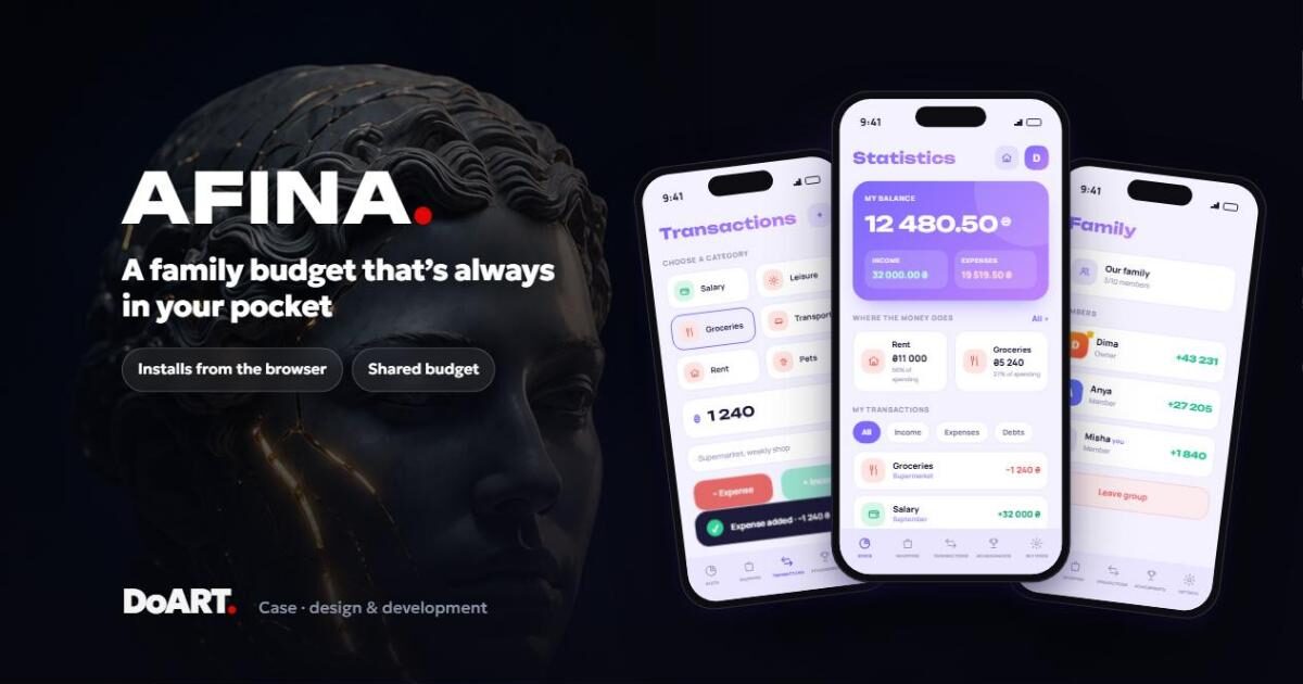 AFINA — personal and family finance app